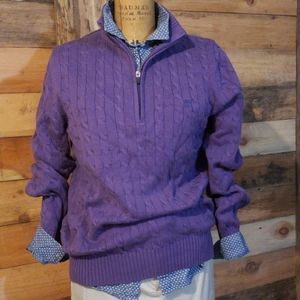 Izod 1/4 zip cotton sweater